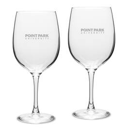 Jardine - Point Park Pioneers 19oz. Two-Piece Traditional Red Wine Table Glass Set - Multicolor