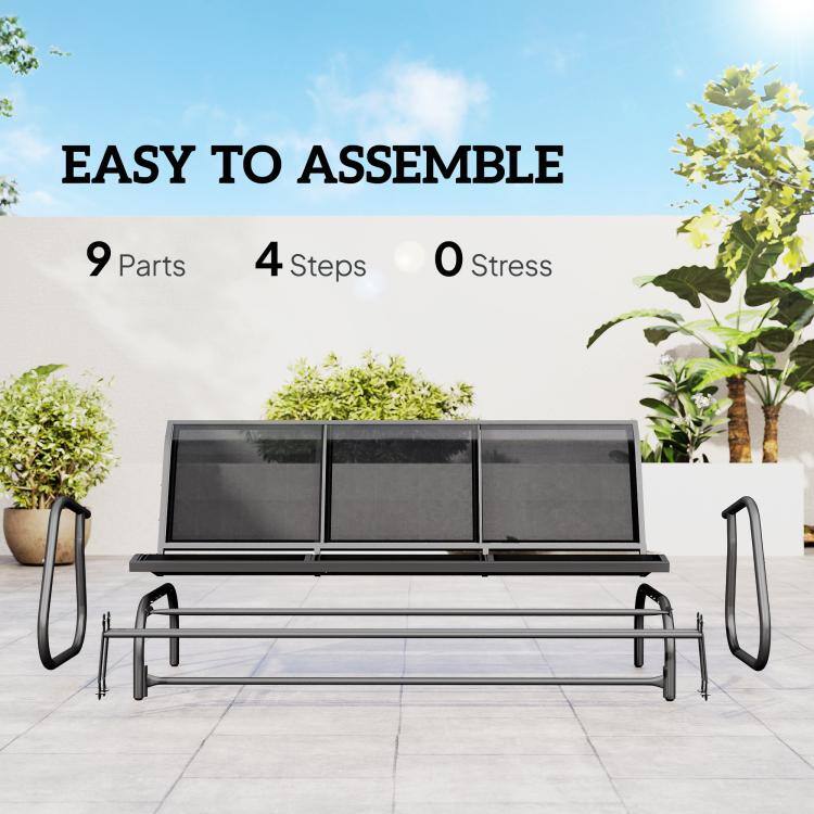 EASY TO ASSEMBLE  
9 Parts  
4 Steps  
0 Stress