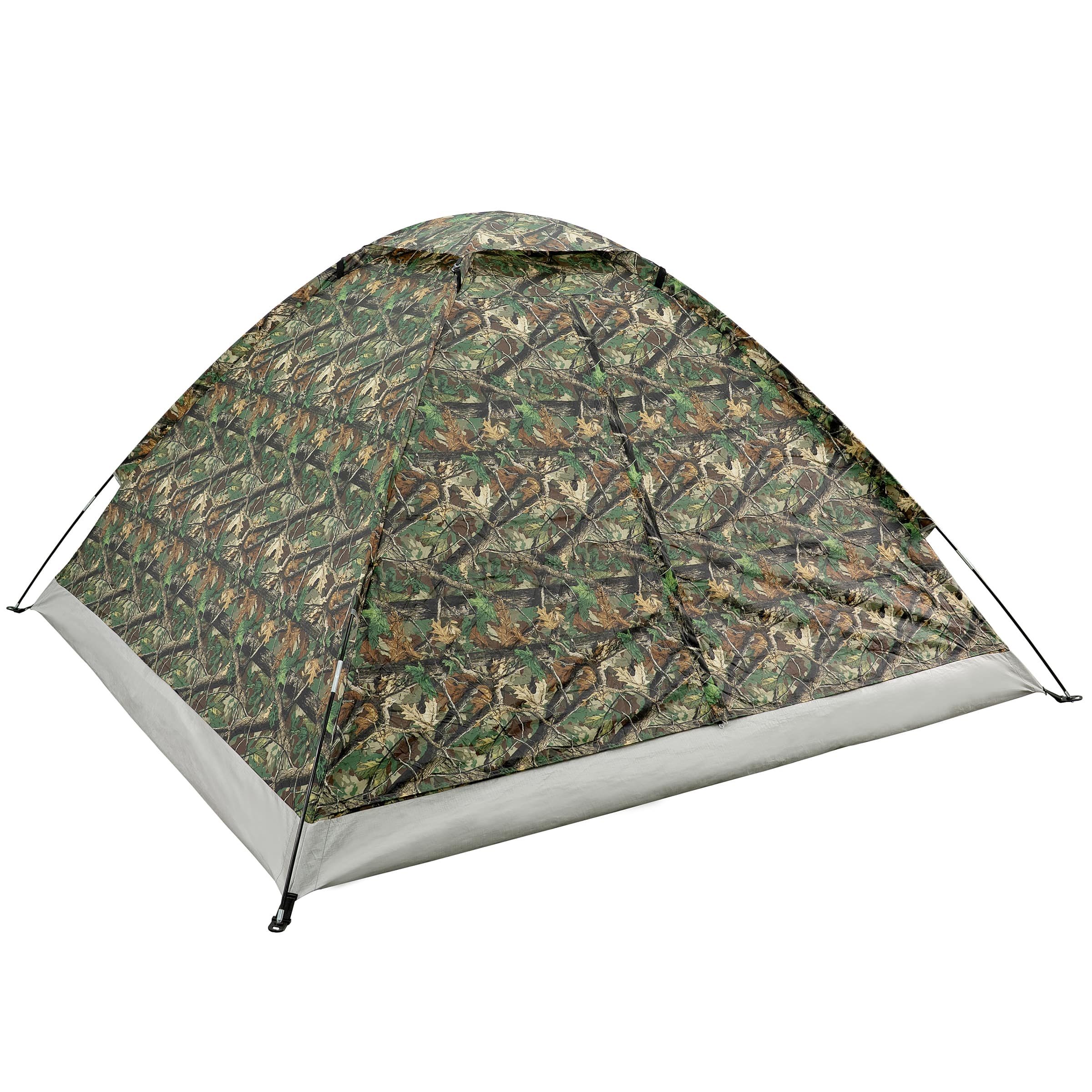 Wakeman Outdoors - 3 Person Camping Tent with Rain Fly and Carrying Bag, Camo - Camouflage