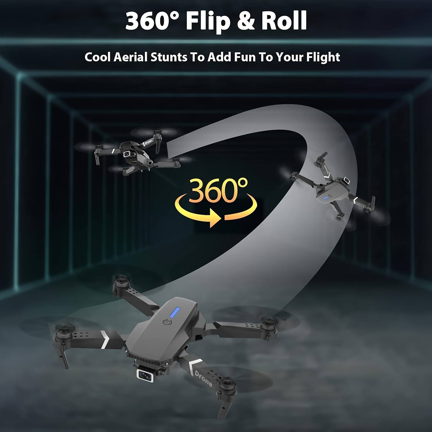 360° Flip & Roll  
Cool Aerial Stunts To Add Fun To Your Flight  

360°