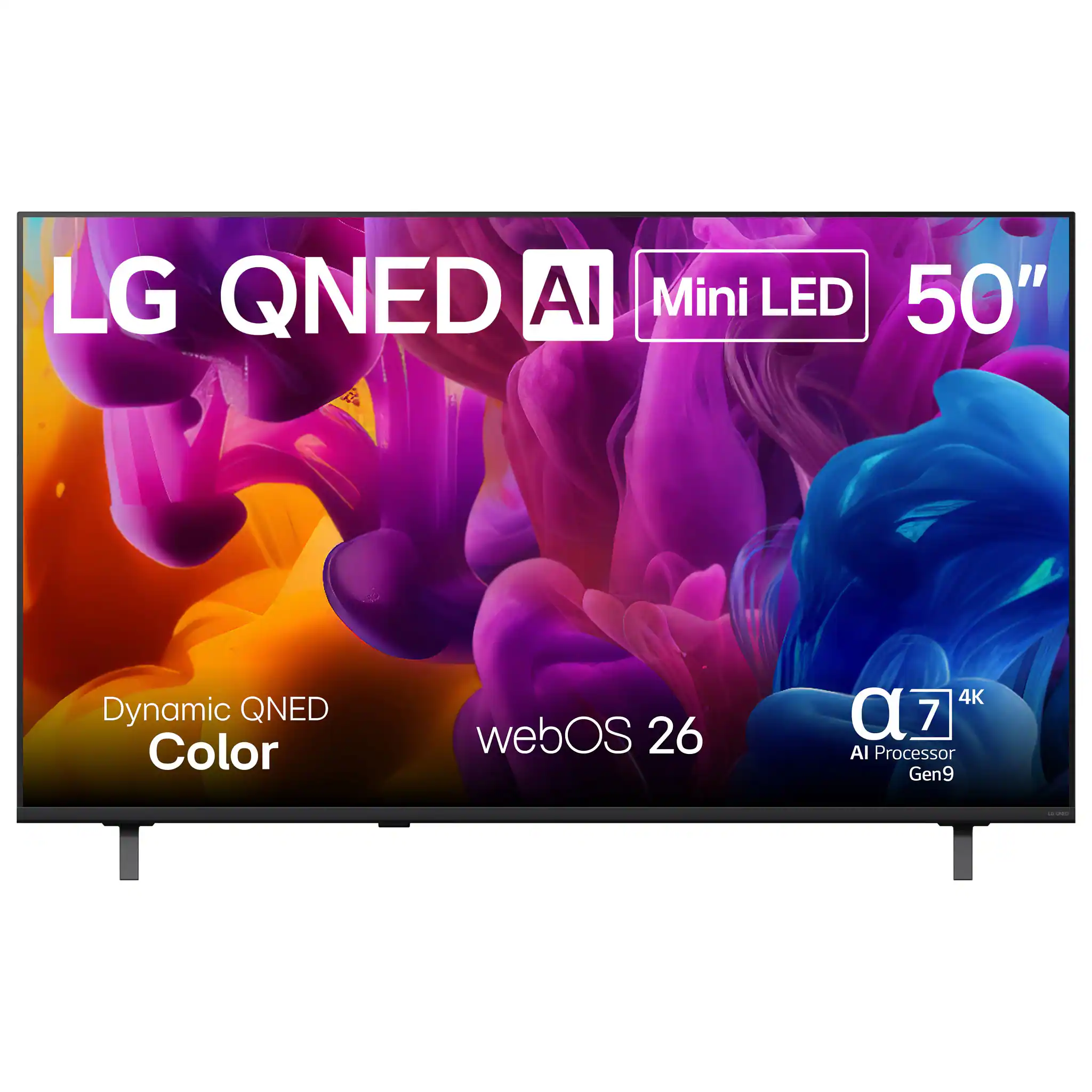 LG QNED AI Mini LED 50" Dynamic QNED Color webOS 26 4K a7 AI Processor Gen9