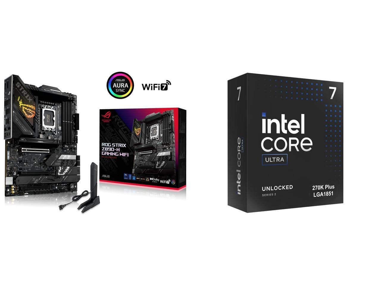 Newegg - Motherboard CPU Combo -  ASUS ROG STRIX Z890-H GAMING WIFI Bundle with  Intel BX80768270K