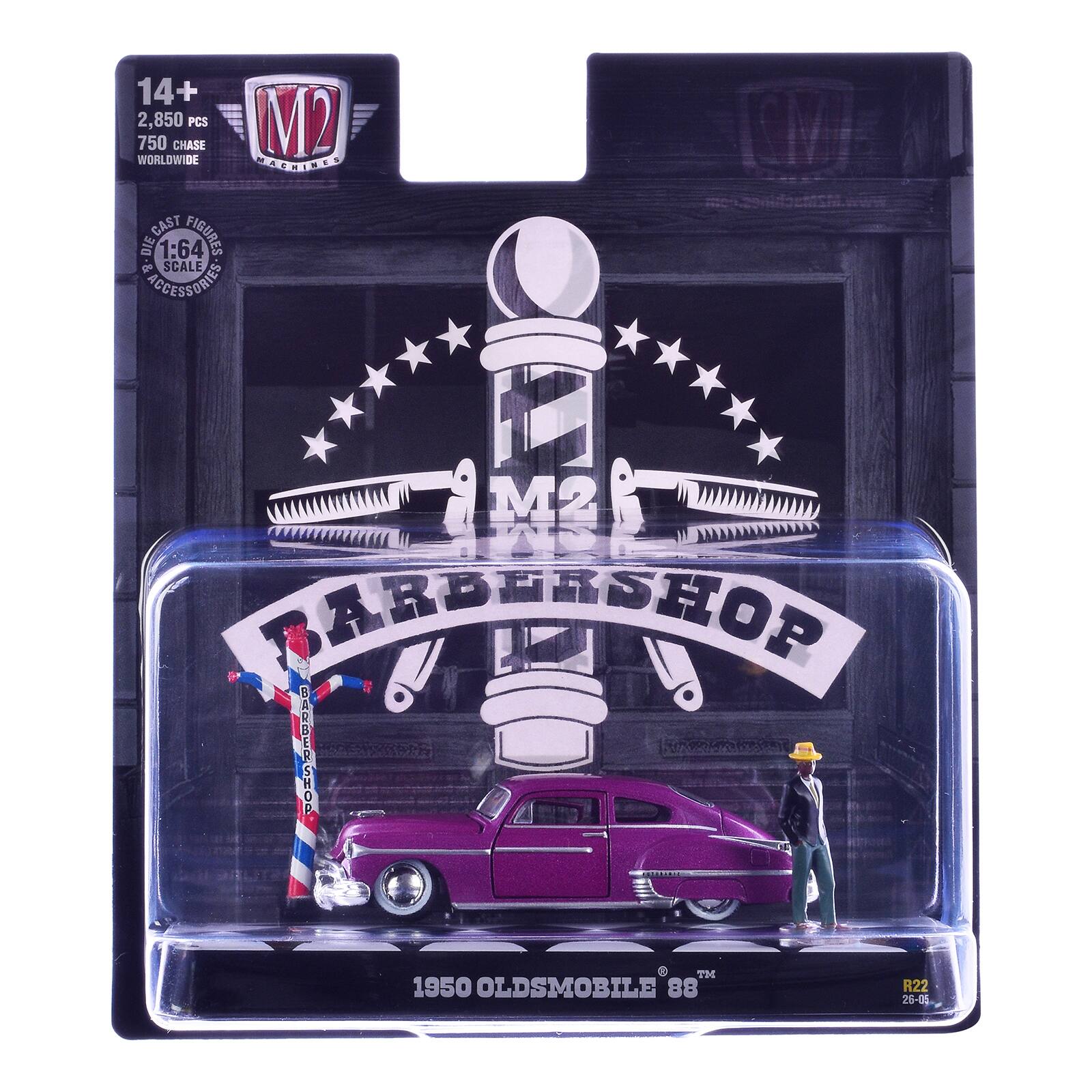 14+ 2,850 PCS M 750 CHASE WORLDWIDE MACHINES CAST FIGURES DIE 1:64 & SCALE INCLUDES

M2 BARBERSHOP BARBER SHOP TM 1950 OLDSMOBILE 88 R22 26-05