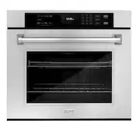 ZLINE - 30 in. Professional True Convection Single Wall Oven with Air Fry and Self Clean - Stainless Steel - Front_Zoom