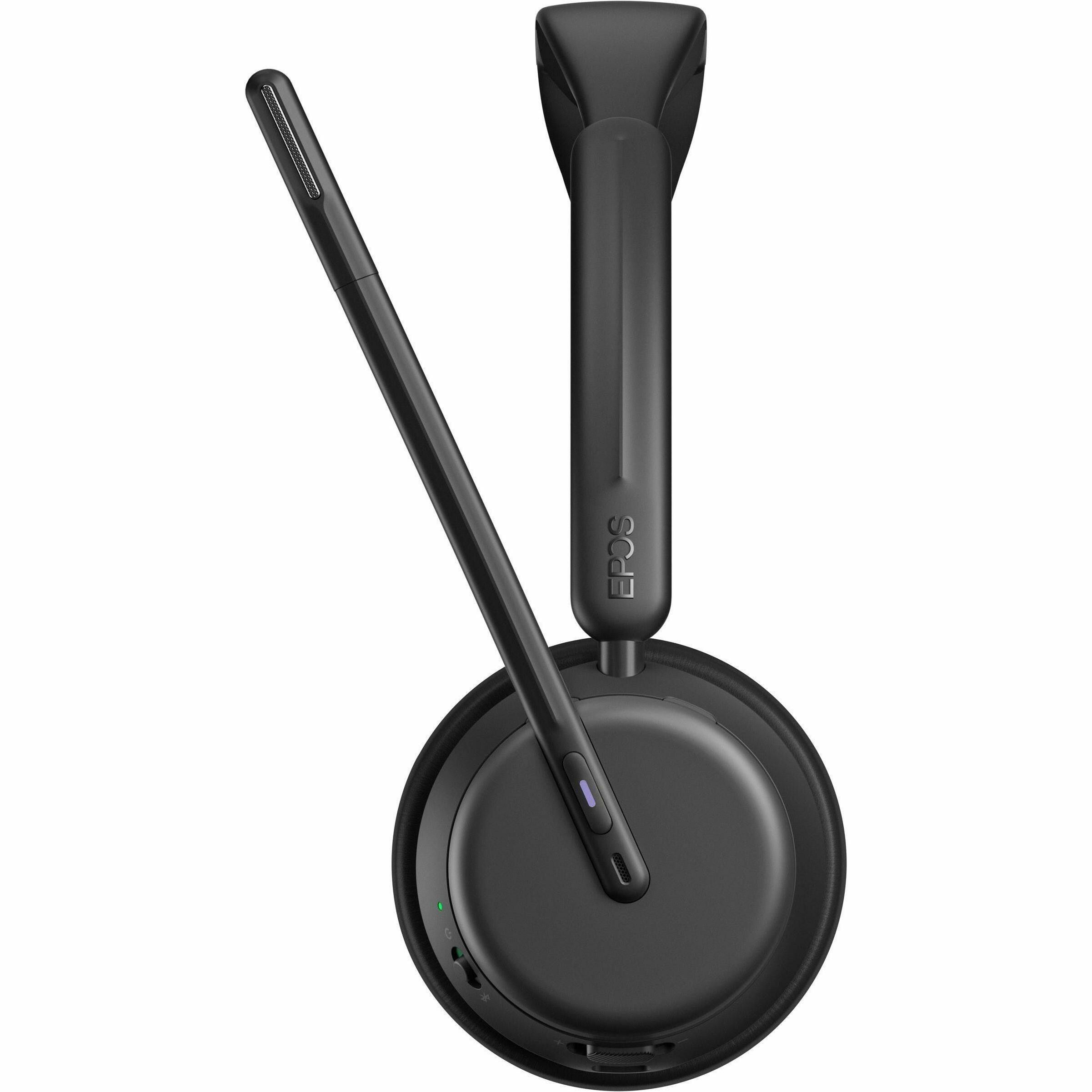 Alt View 1. EPOS - EPOS IMPACT 1060T Headset - Stereo - Wireless - Bluetooth - On-ear - Binaural - Circumaural - Noise Canceling - Unknown.