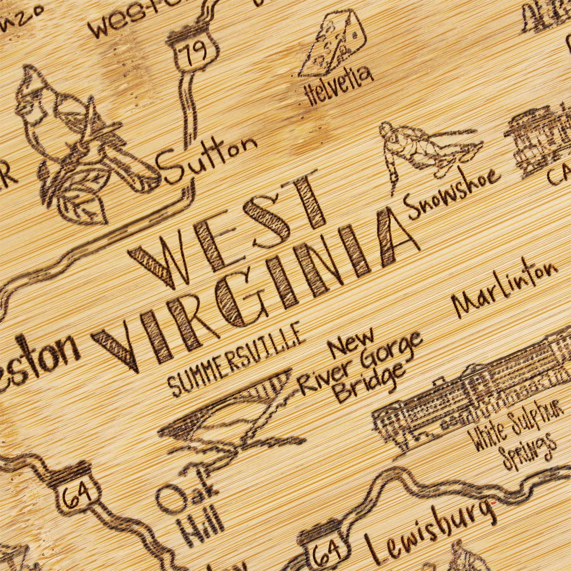 West Virginia  
Sutton  
Helvetia  
Snowshoe  
Marlinton  
Summersville  
New Gorge  
River Bridge  
White Sulphur Springs  
Oak Hill  
Lewisburg  
64