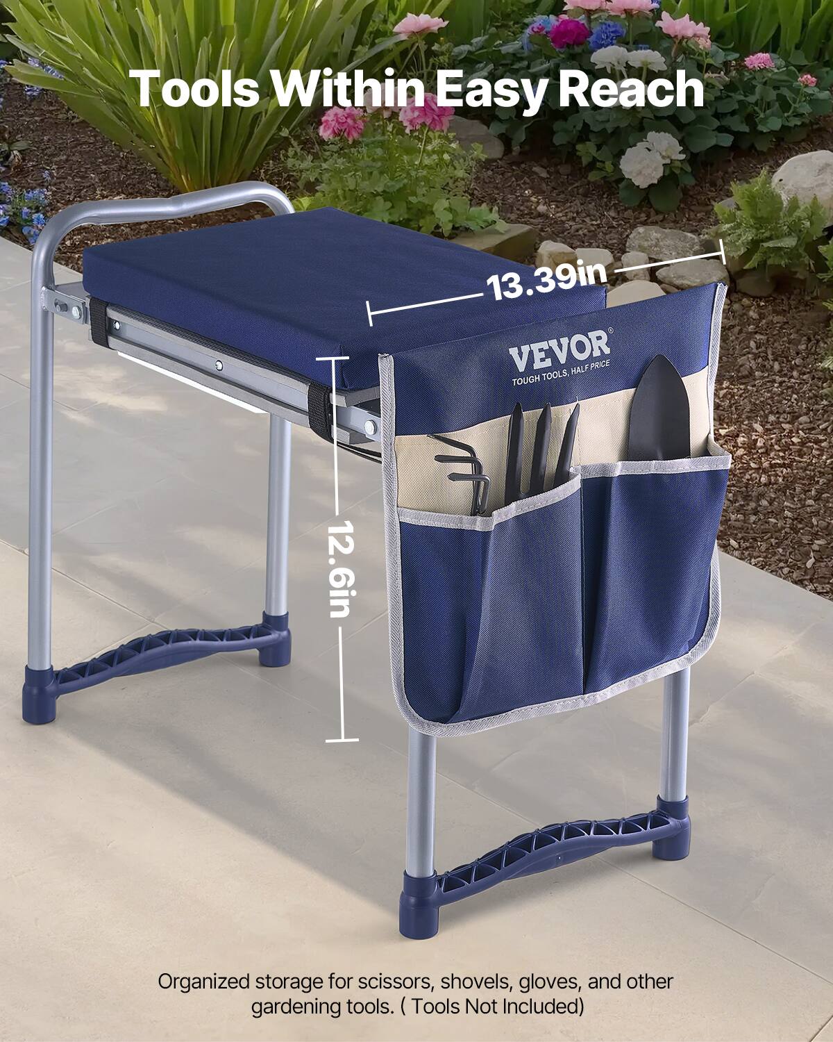 Tools Within Easy Reach

13.39in

12.6in

Organized storage for scissors, shovels, gloves, and other gardening tools. (Tools Not Included)