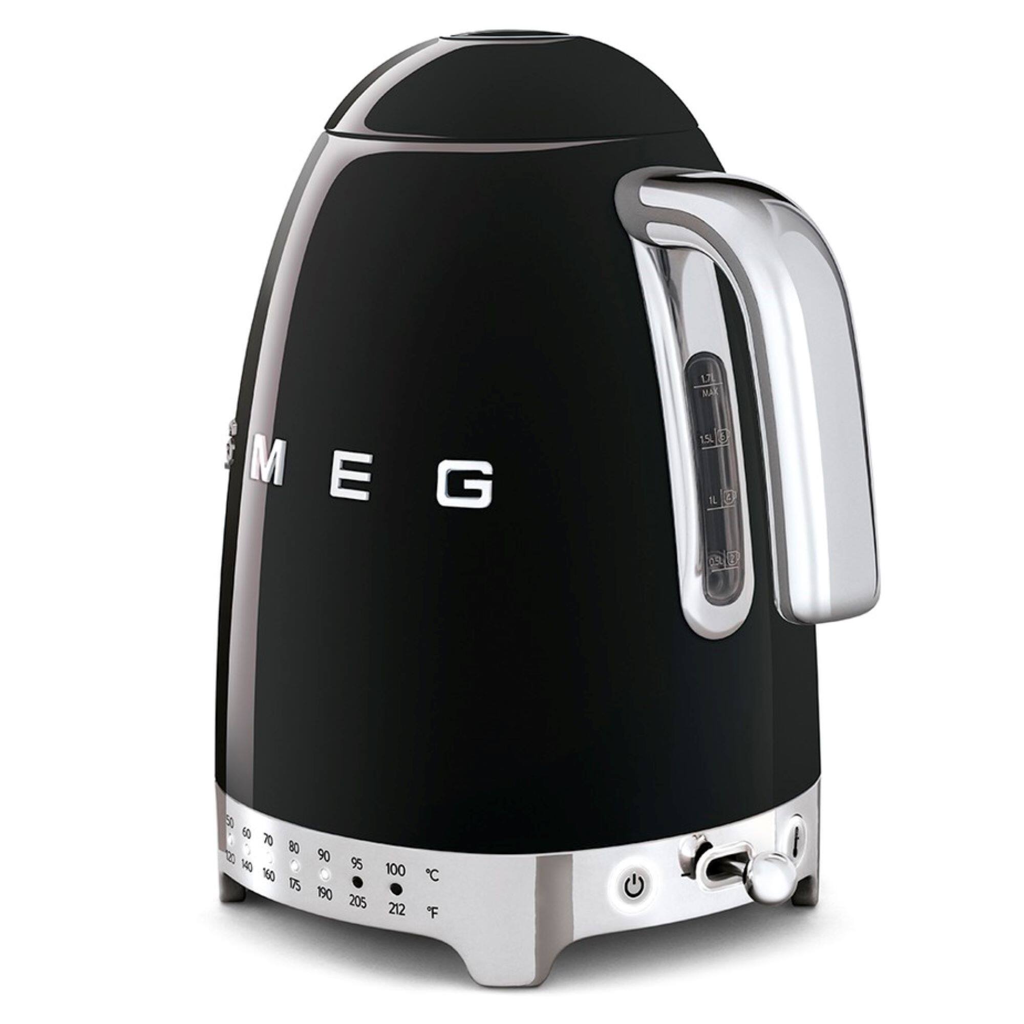 Alt View 1. SMEG - KLF04 7-Cup Variable Temperature Kettle - Black.
