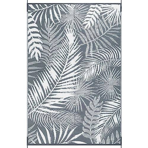 Front. Reds Spade - Outdoor Rug Plastic Straw Waterproof Rugs For Patios Clearance Reversible Patio Mat Carpet Camping Porch De... - Cool Gray-5' x 7'.