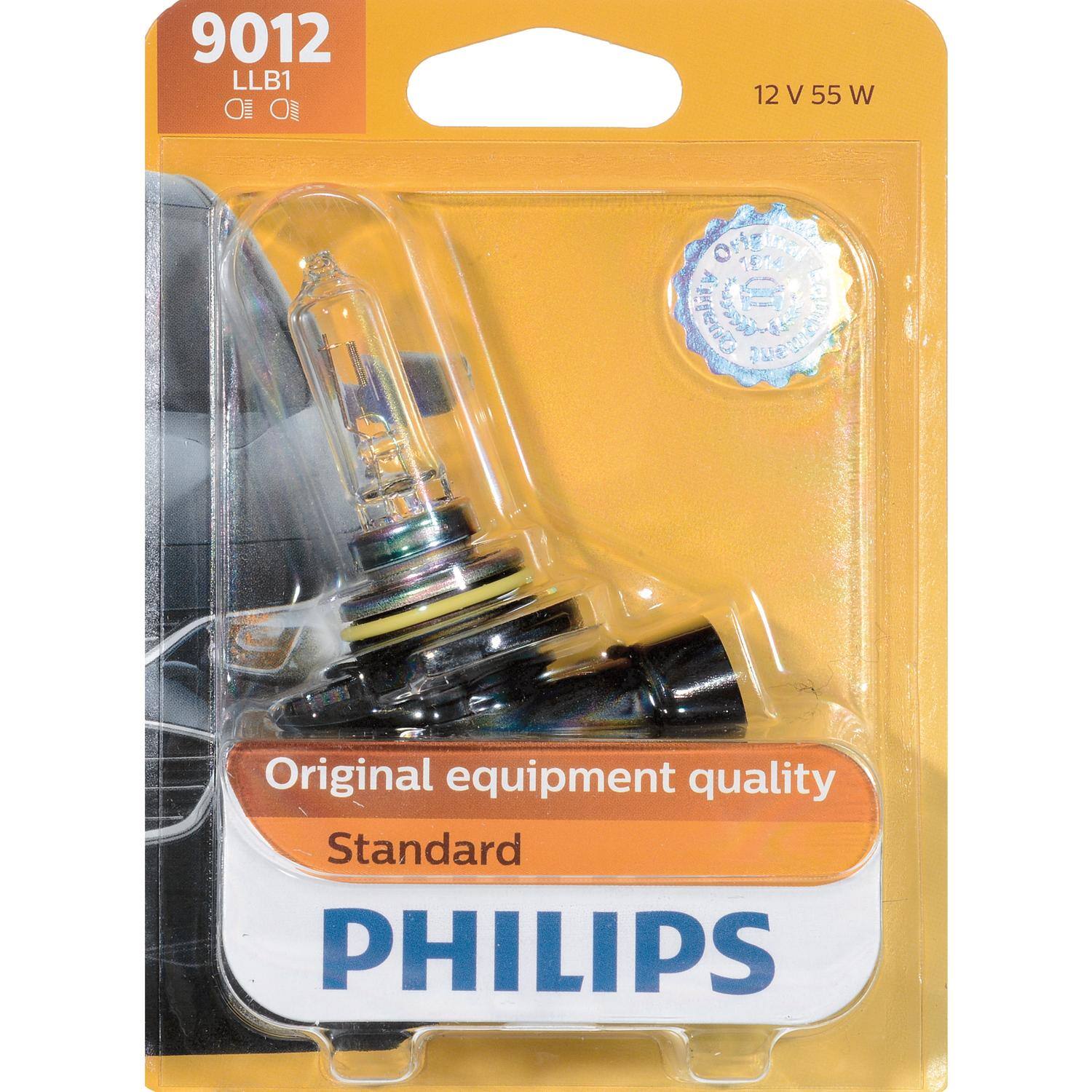 9012 LLB1  
12 V 55 W  
Original equipment quality  
Standard  
PHILIPS