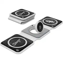 Keyscaper - Chicago White Sox 3-in-1 Foldable Charger - White