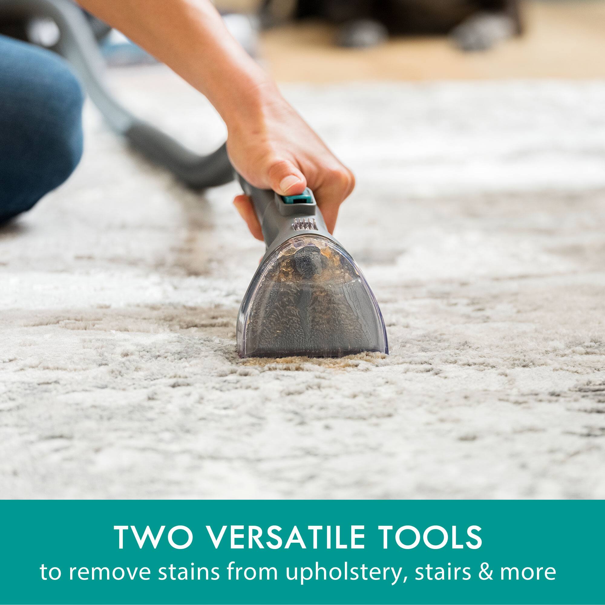 TWO VERSATILE TOOLS to remove stains from upholstery, stairs & more