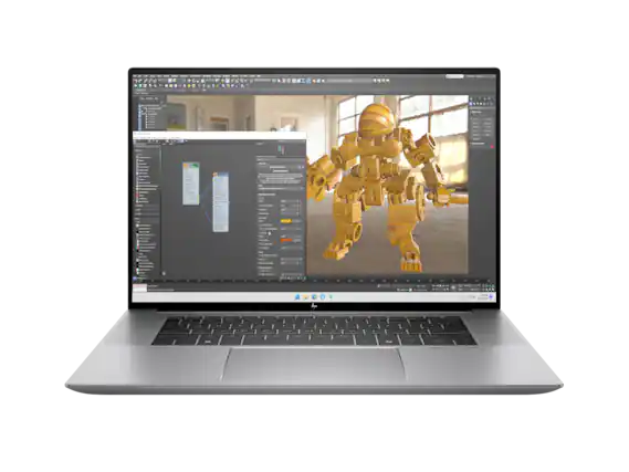 Front. HP - HP ZBook Studio 16" G11 Mobile Workstation PC Wolf Pro Security Edition NVIDIA - Silver.