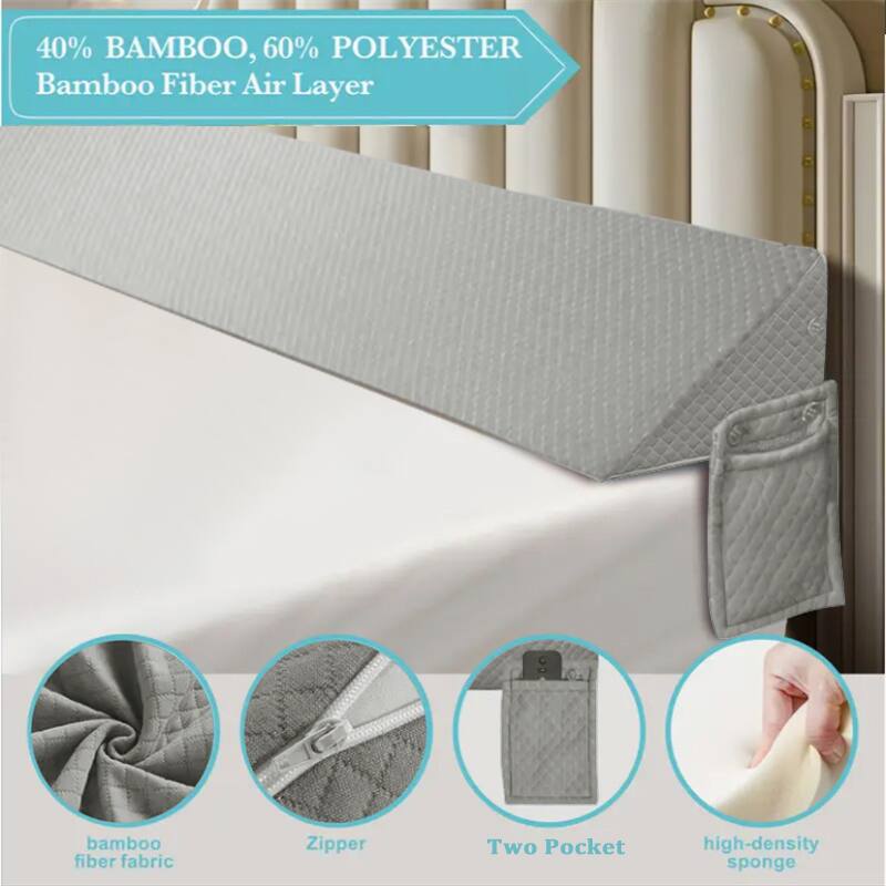 40% BAMBOO, 60% POLYESTER  
Bamboo Fiber Air Layer  

- Bamboo fiber fabric  
- Zipper  
- Two Pocket  
- High-density sponge