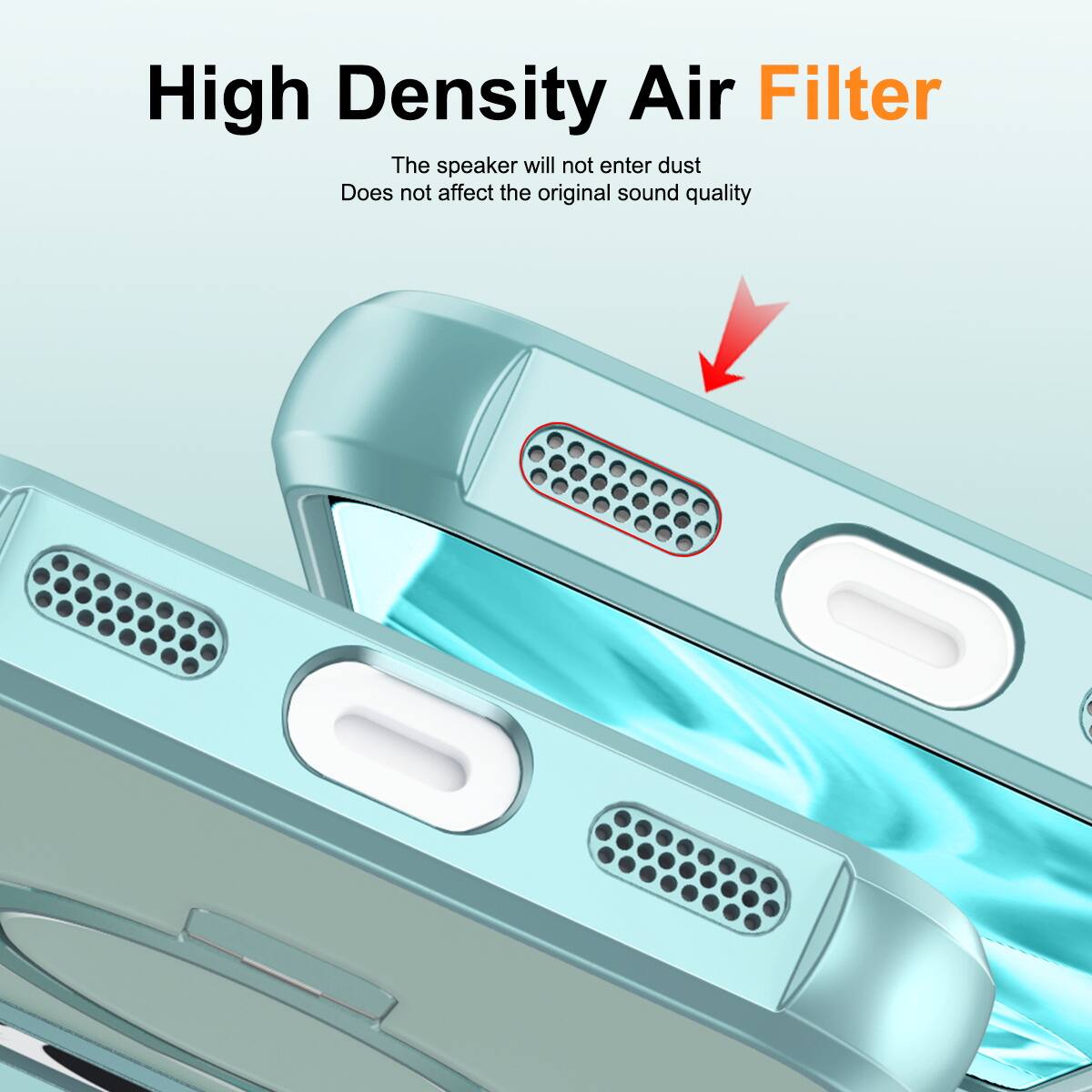 High Density Air Filter

The speaker will not enter dust  
Does not affect the original sound quality