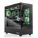 The image shows a black computer case with a green and black color scheme. The case is open, revealing the inside of the computer, which features a GeForce RTX 2080 graphics card. The case also has a Thermaltake logo, indicating that it is a Thermaltake product. The case is designed to keep the computer cool and efficient, with the green and black color scheme likely serving as a cooling mechanism.