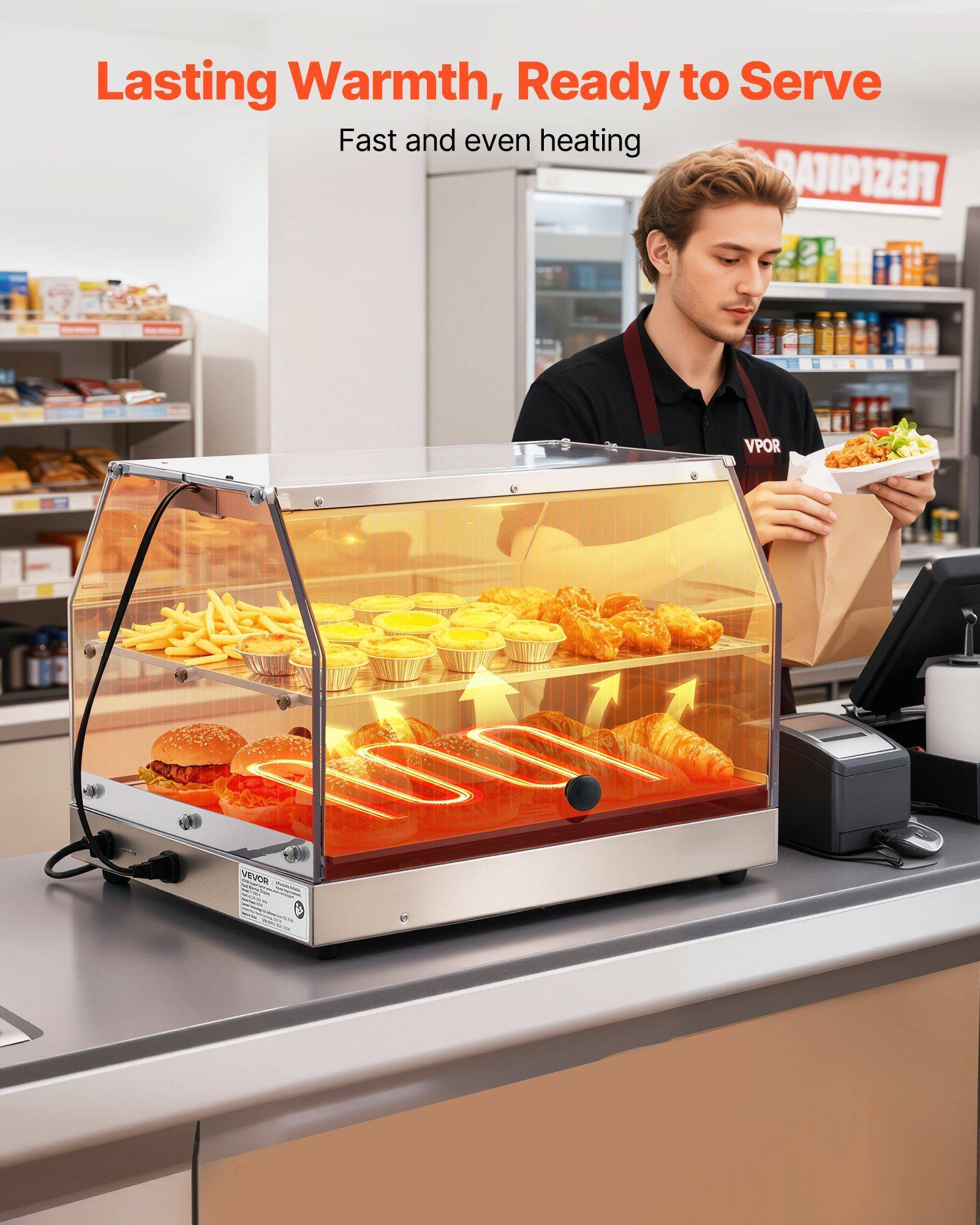 Lasting Warmth, Ready to Serve  
Fast and even heating
