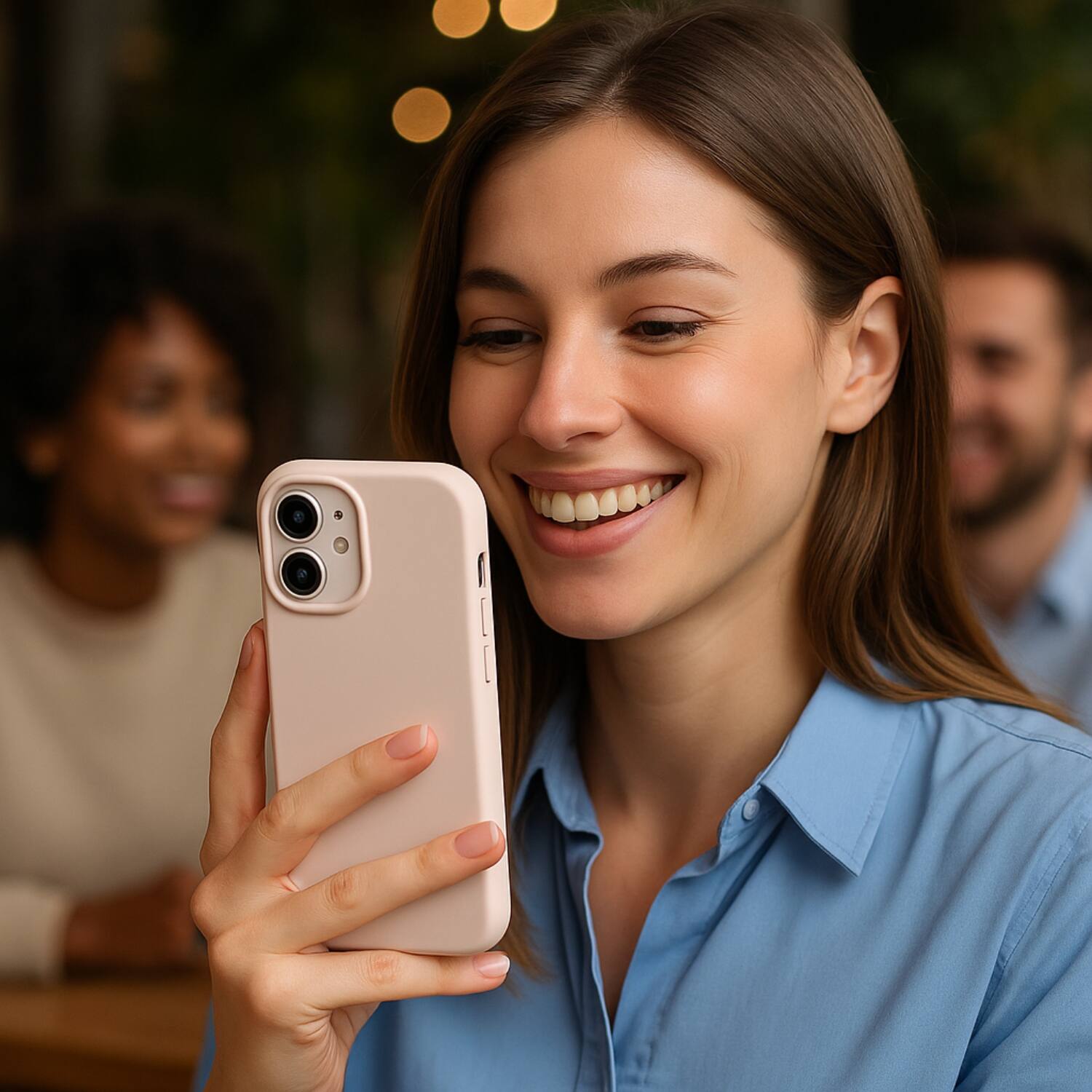 Alt View 2. SaharaCase - Apple iPhone 17 Silicone Case | Compatible with Magsafe | Smooth Finish | Venture Series - Desert Rose.