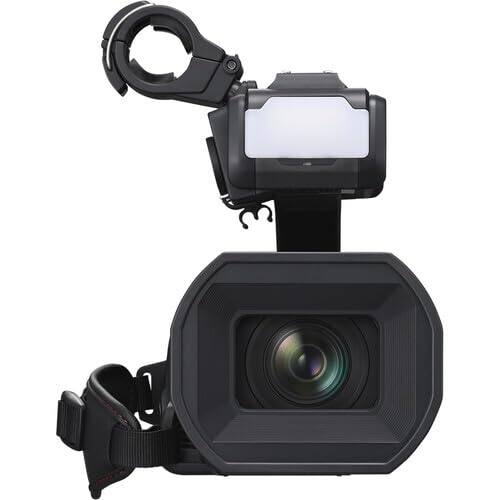 Angle. Panasonic - Panasonic HC-X2100 UHD 4K 3G-SDI/HDMI Pro Camcorder with 24x Zoom Bundle + Accessory Package Including 128GB Extreme Pro - Black.