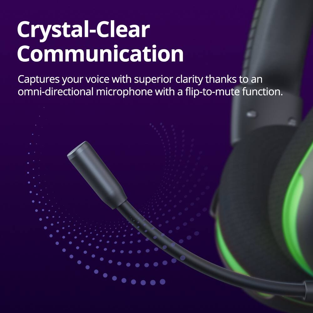 Crystal-Clear Communication: Captures your voice with superior clarity thanks to an omni-directional microphone with a flip-to-mute function.