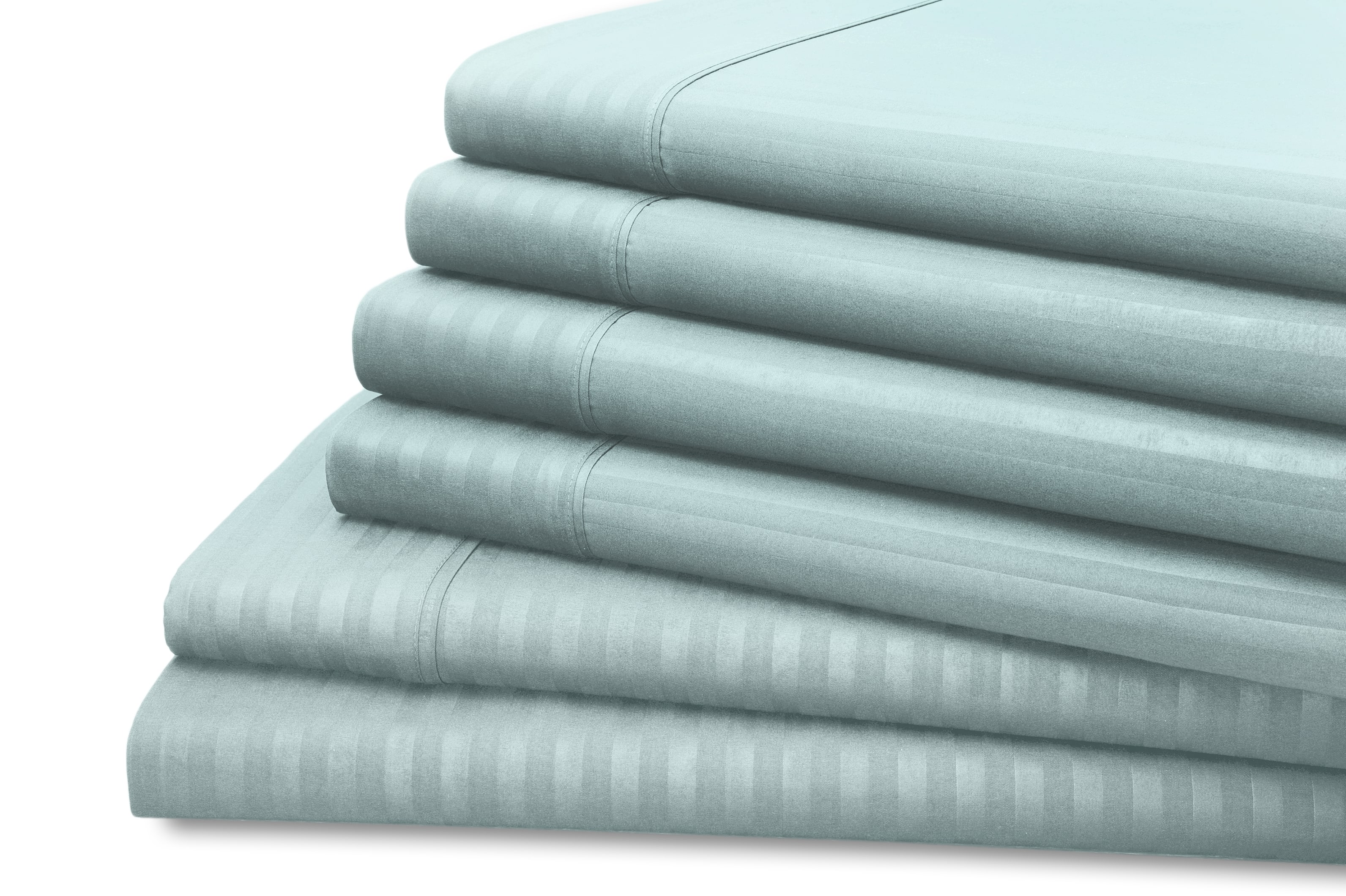 Hotel New York - Dobby Stripe Embossed 6-Piece Sheet Set - Light Blue price history on PriceWatchPro
