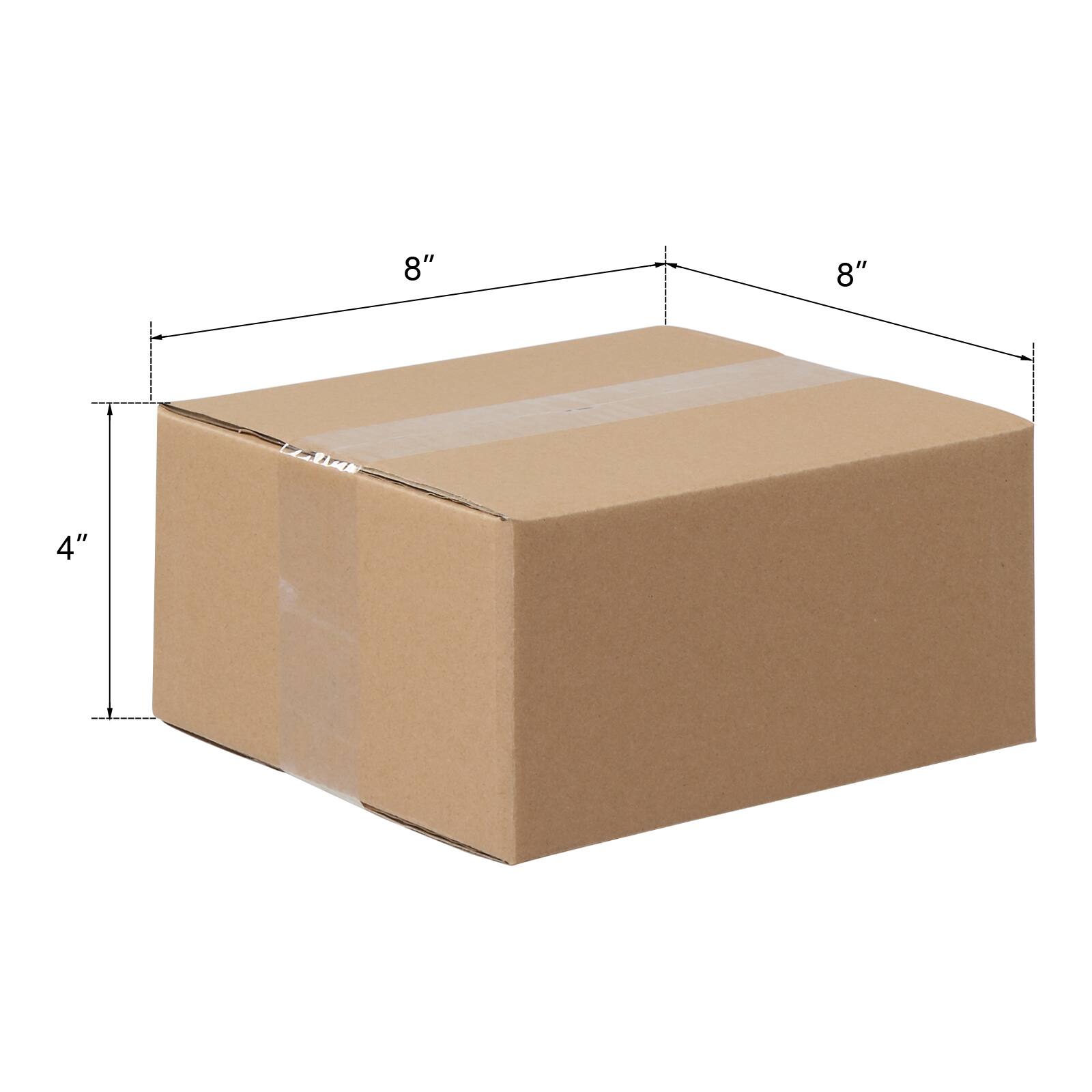 Alt View 2. Winado - 100 8x8x4 Shipping Boxes for Packing & Moving Corrugated Cartons Eco-Friendly Boxes Recyclable Kraft Carton for Packing.