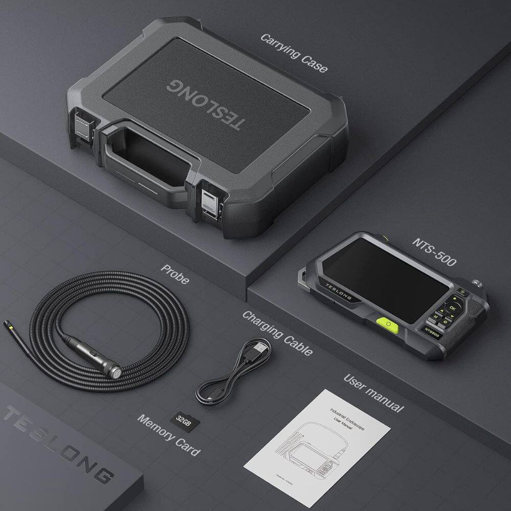Carrying Case TESLONG TESL Probe 32GB Memory TESLONG NTS-500 Charging Cable User Manual