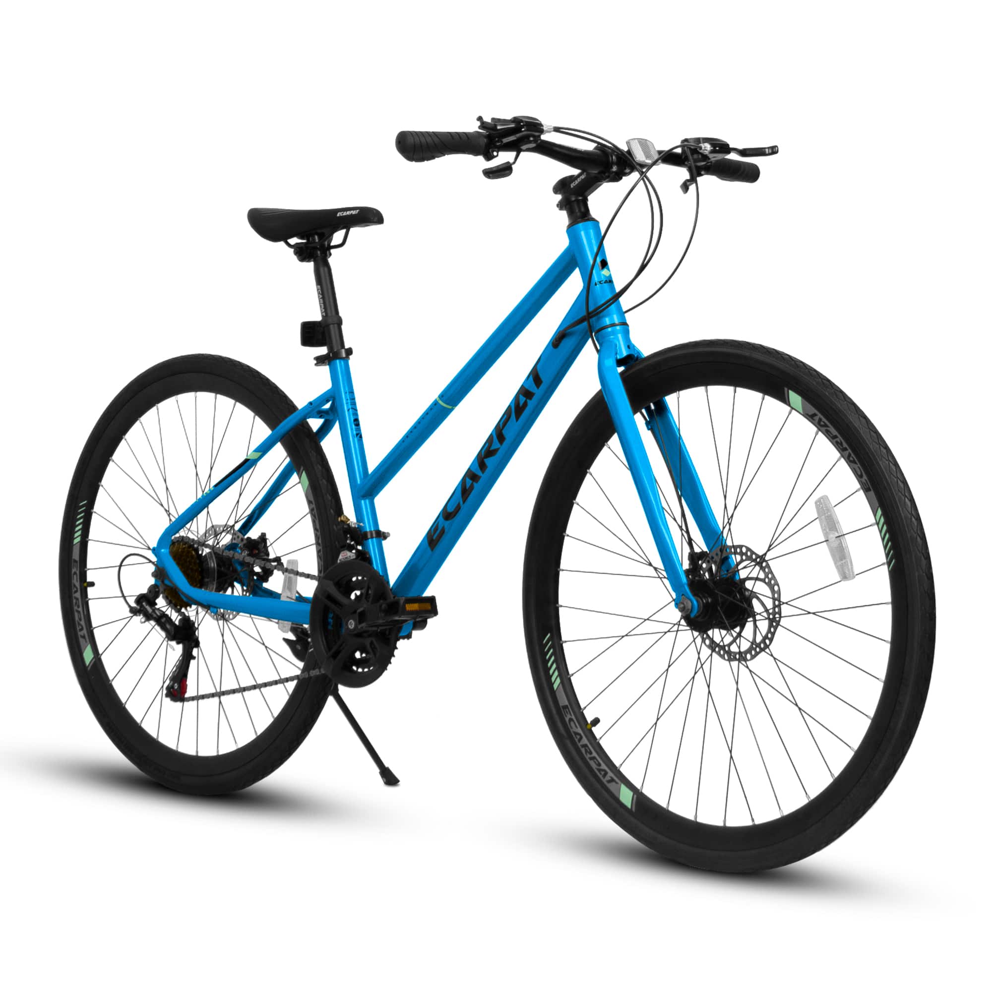 Anysun - 700Cx35 Road Bike for Urban Commuting - 21-Speed, Disc Brakes, Aluminum Alloy Wheels, for Students & Adults - Blue