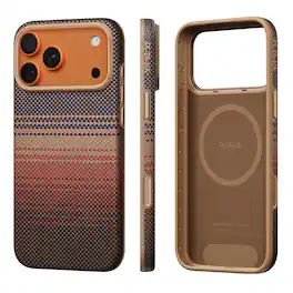 Pitaka - iPhone 17 Pro Case 6.3" with Camera Control Button, Tough Yet Elegant, Compatible with MagSafe, Aramid UltraGuard - Sunset