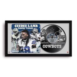 Sporticulture - CeeDee Lamb Dallas Cowboys 14" x 26" Framed Art Vinyl Album Print - Black