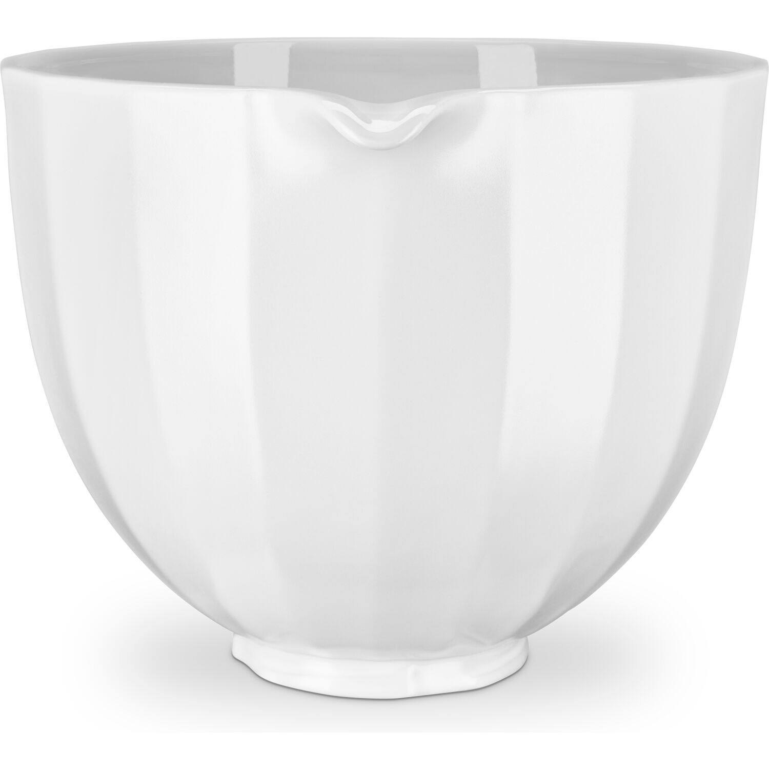 Alt View 1. KitchenAid - 5-Qt. Ceramic Bowl for Tilt-Head Stand Mixers, White Shell - White Shell.