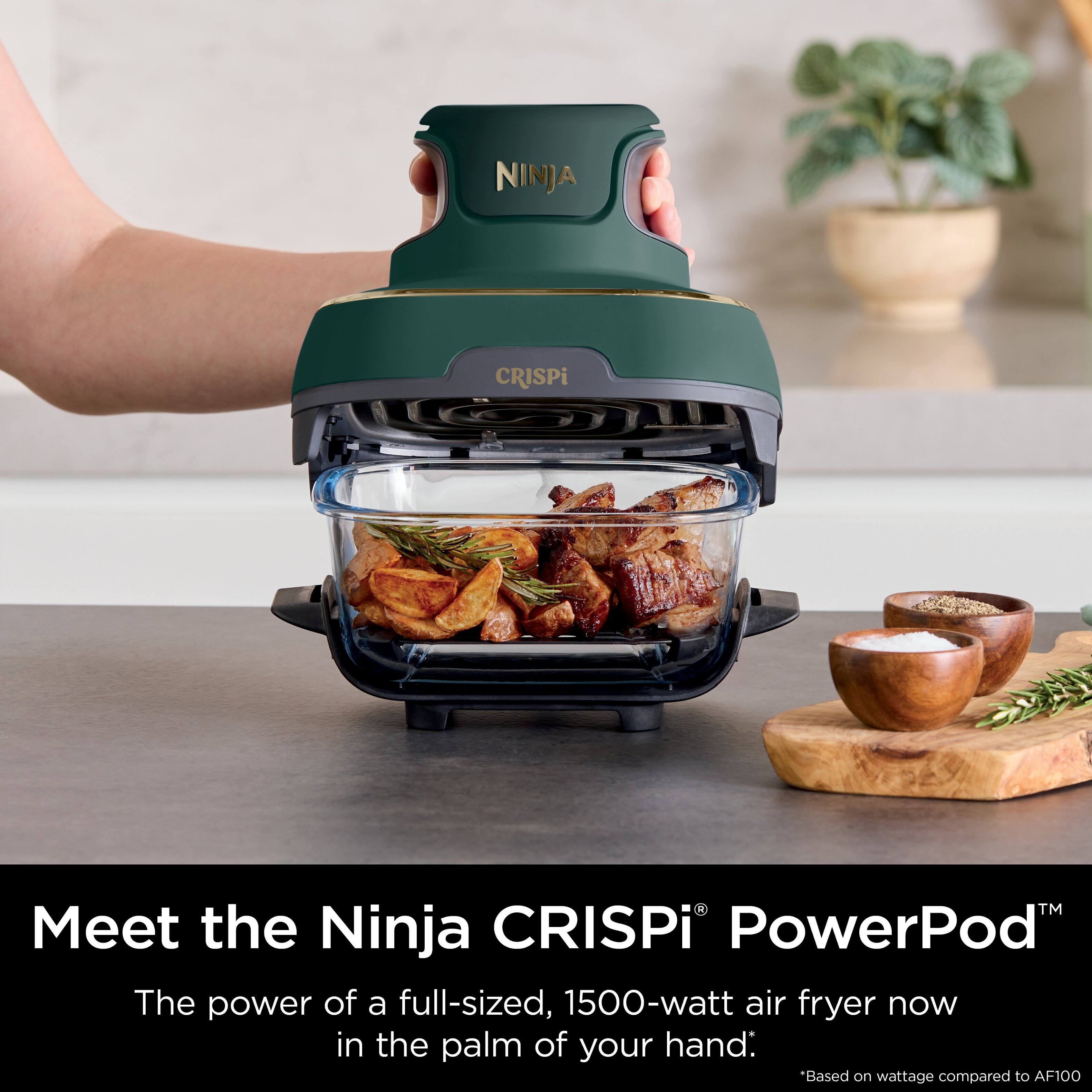 Meet the Ninja CRISPi PowerPod™

The power of a full-sized, 1500-watt air fryer now in the palm of your hand.*

*Based on wattage compared to AF100