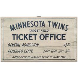 Open Road Brands - 10" x 17" Ticket Office Wood Sign - Multicolor
