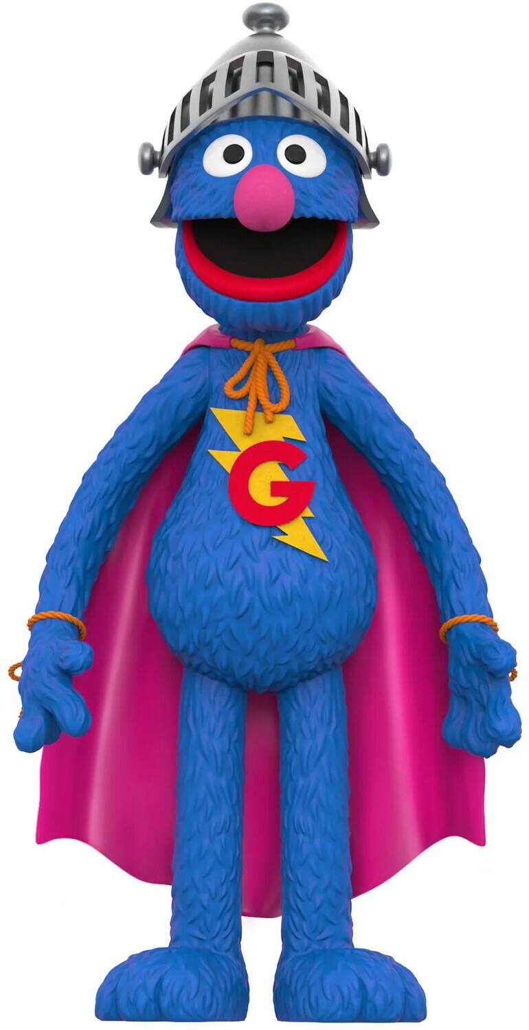 Alt View 1. Super7 - Super7 - Sesame Street - Supersize Vinyl Figure - Super Grover   - Collectibles - Multicolor.