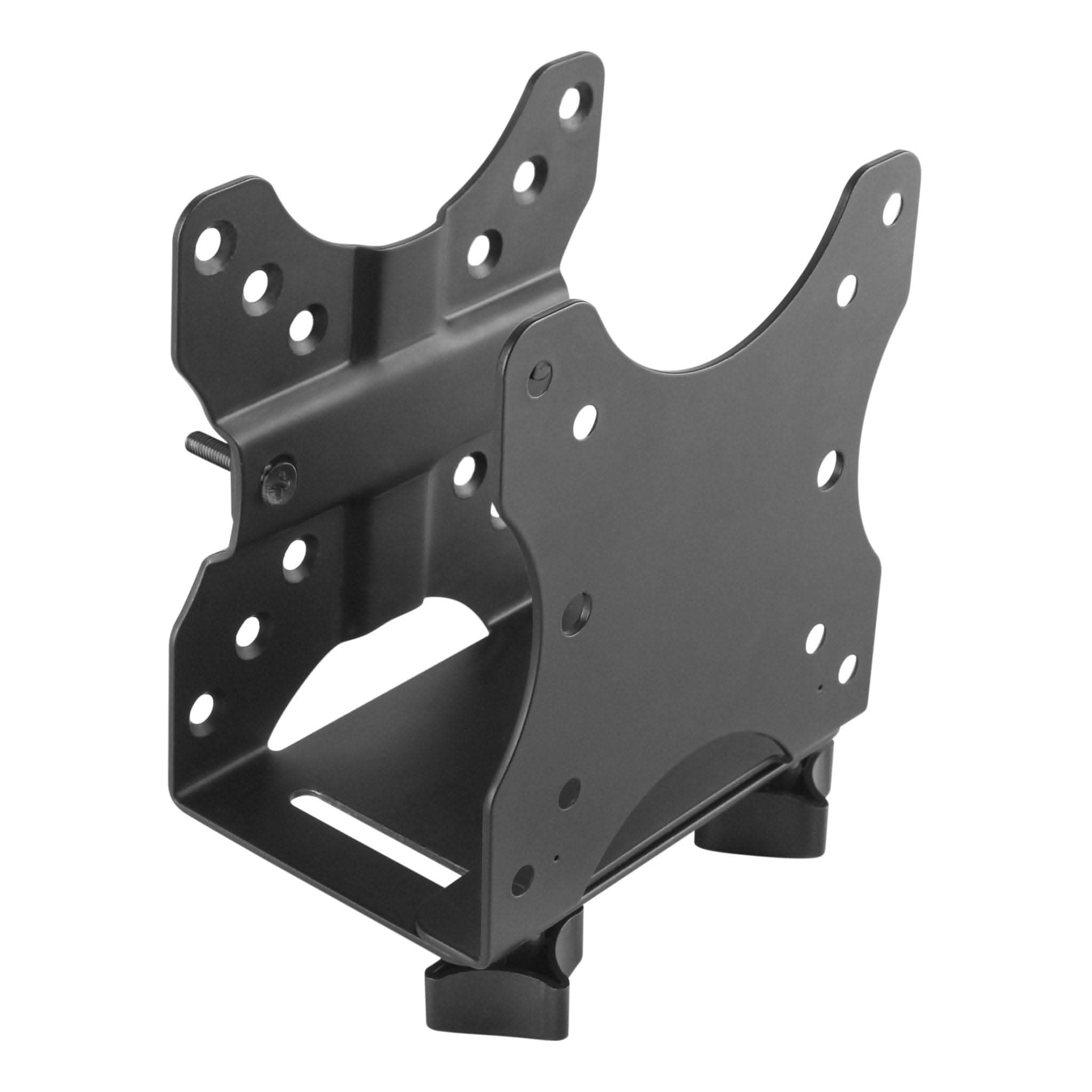 Left. Mount-It! - Universal Thin Client PC Mini Mount Bracket with Multiple Mounting Options for Mini Computers, Black - Black.