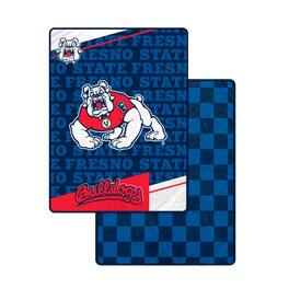 Pegasus - Fresno State Bulldogs 60" x 80" Diagonal Ghost Checkered Two-Sided Blanket - Multicolor