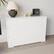Alt View 3. SKONYON - 6-Drawer Wooden Dresser, Horizontal Storage Organizer for Bedroom - White.