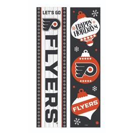 Evergreen Enterprises - Philadelphia Flyers 47" Double Sided Christmas Leaner Fan Sign - Multicolor