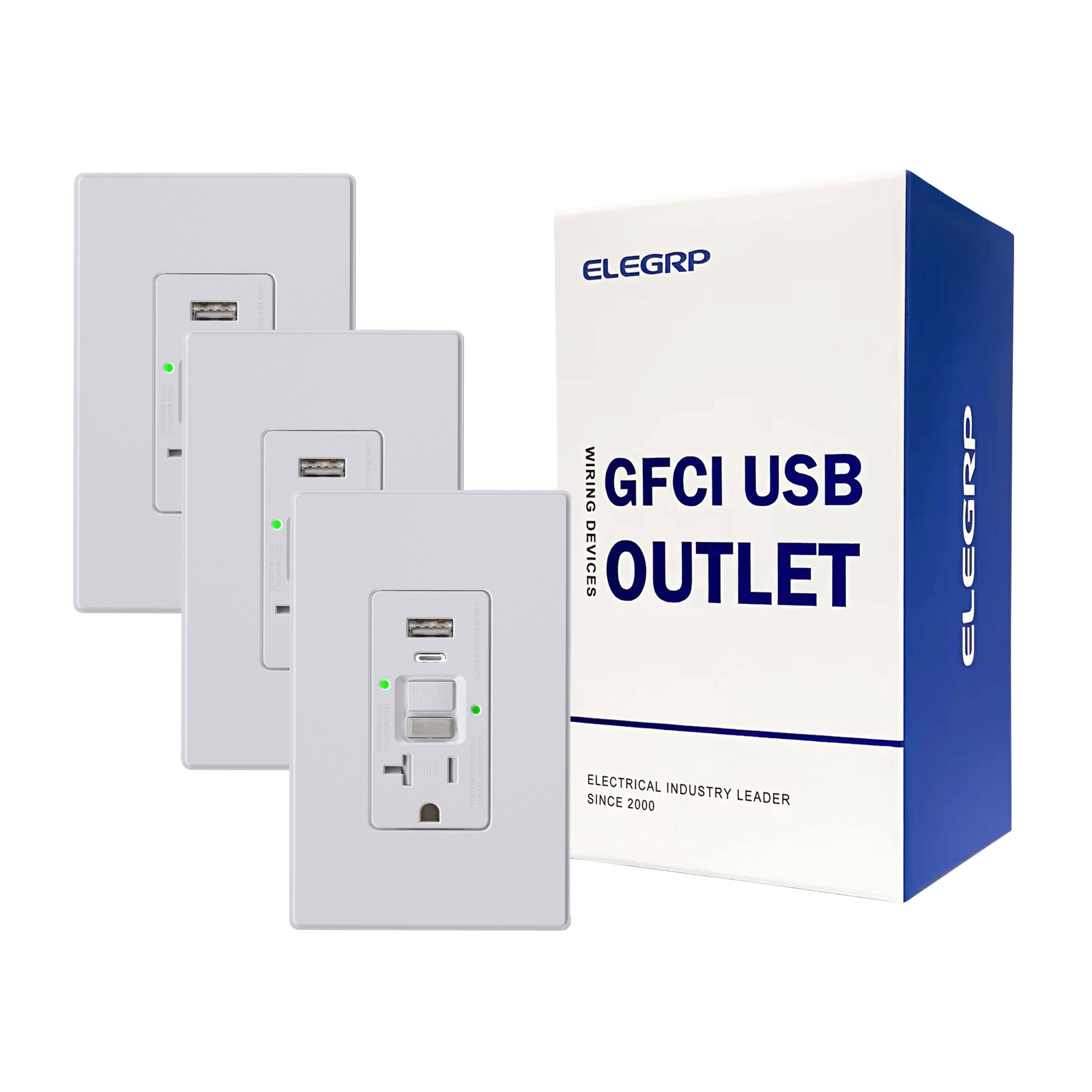 ELEGRP WIRING GFCI USB DEVICES OUTLET ELECTRICAL INDUSTRY SINCE 2000 LEADER