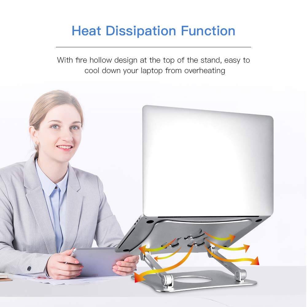 Heat Dissipation Function

With fire hollow design at the top of the stand, easy to cool down your laptop from overheating