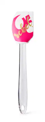 Front. Star Wars - Star Wars White/Pink Rebel 11 Inch Silicone Spatula - Pink.