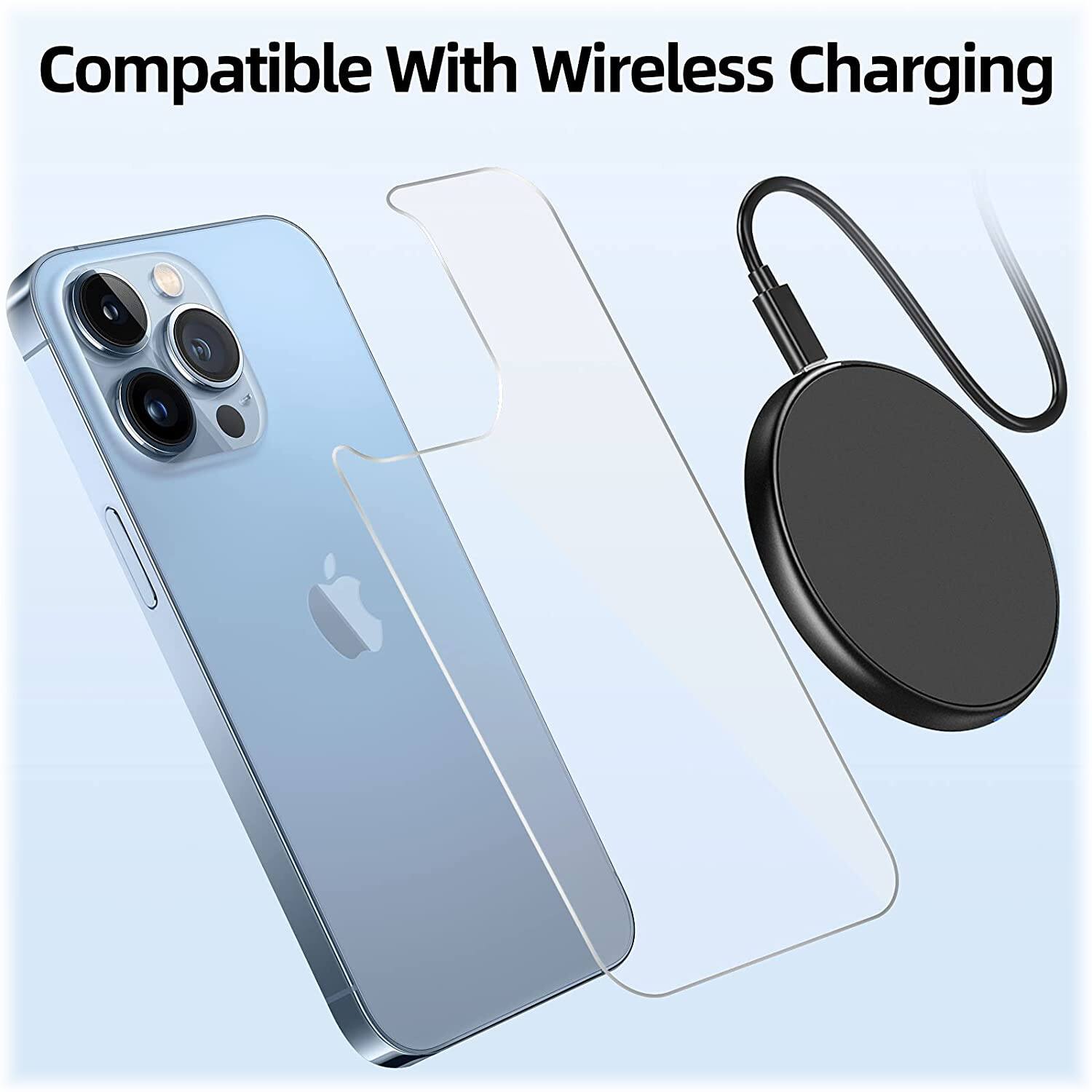 Alt View 13. SaharaCase - ZeroDamage Tempered Glass Rear Housing Protector for Apple iPhone 13 Pro (2-Pack) - Clear.