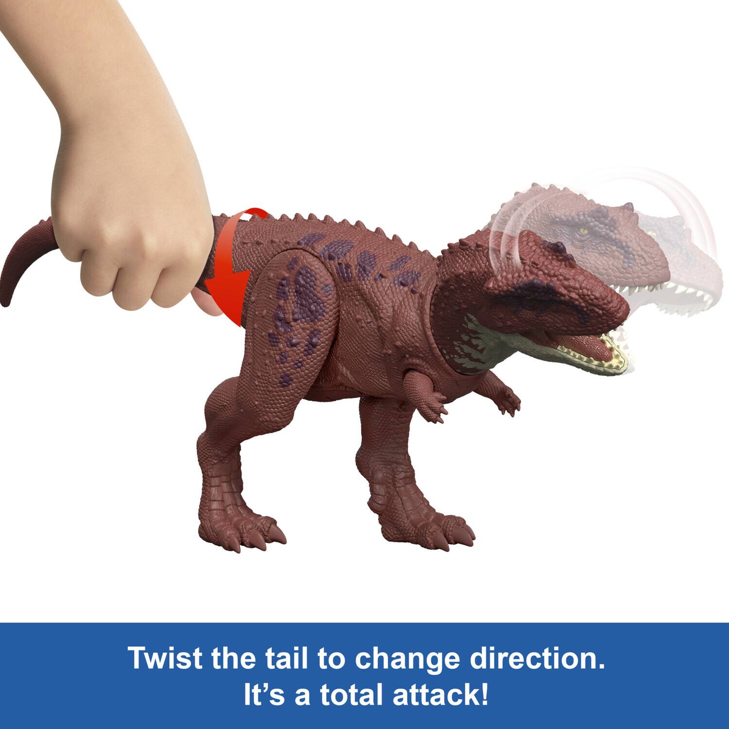 Twist the tail to change direction.  
It's a total attack!