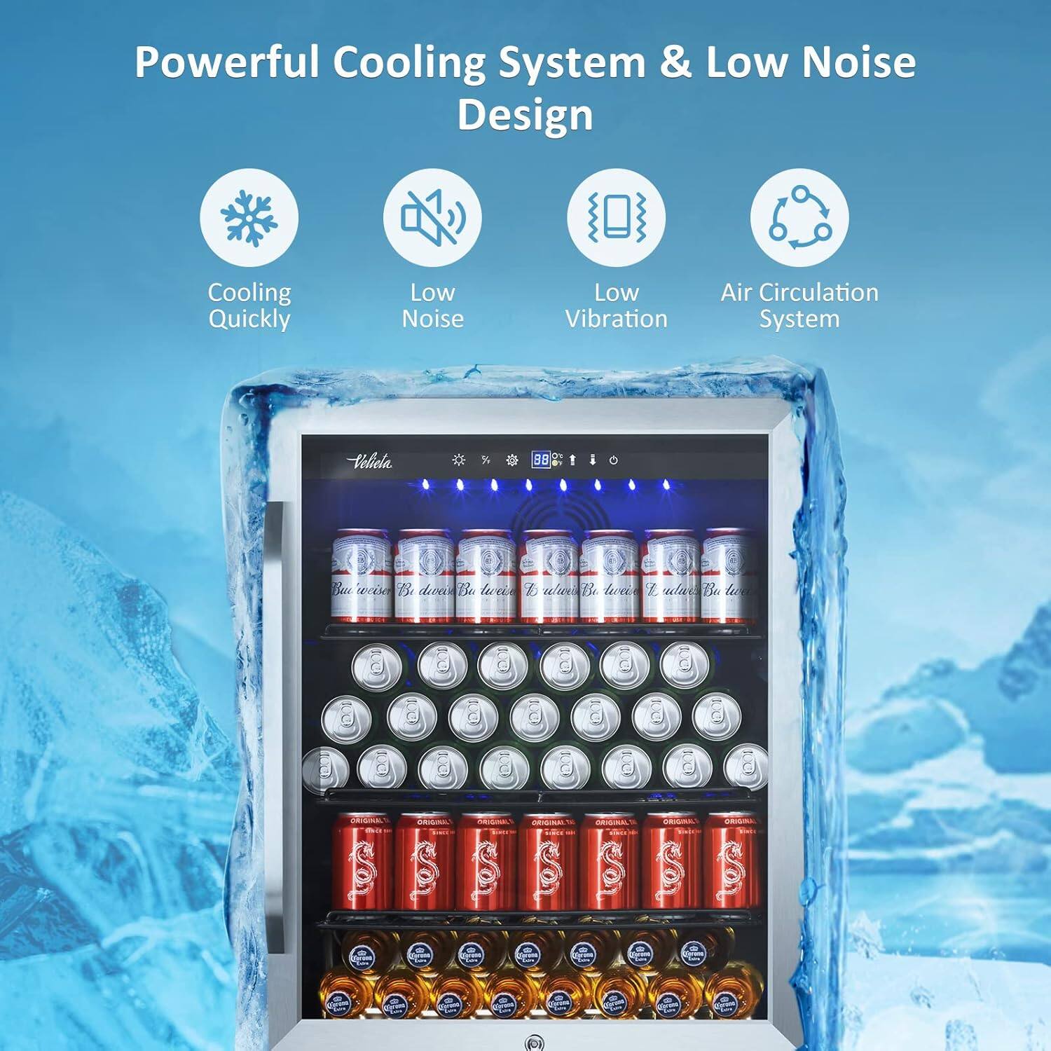 Powerful Cooling System & Low Noise Design
Cooling Quickly
Low Noise
Low Vibration
Air Circulation System
Veliela 98 !