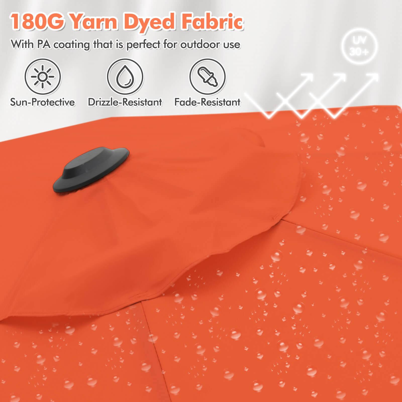 180G Yarn Dyed Fabric With PA coating that is perfect for outdoor use. UV 30+ Sun-Protective Drizzle-Resistant Fade-Resistant