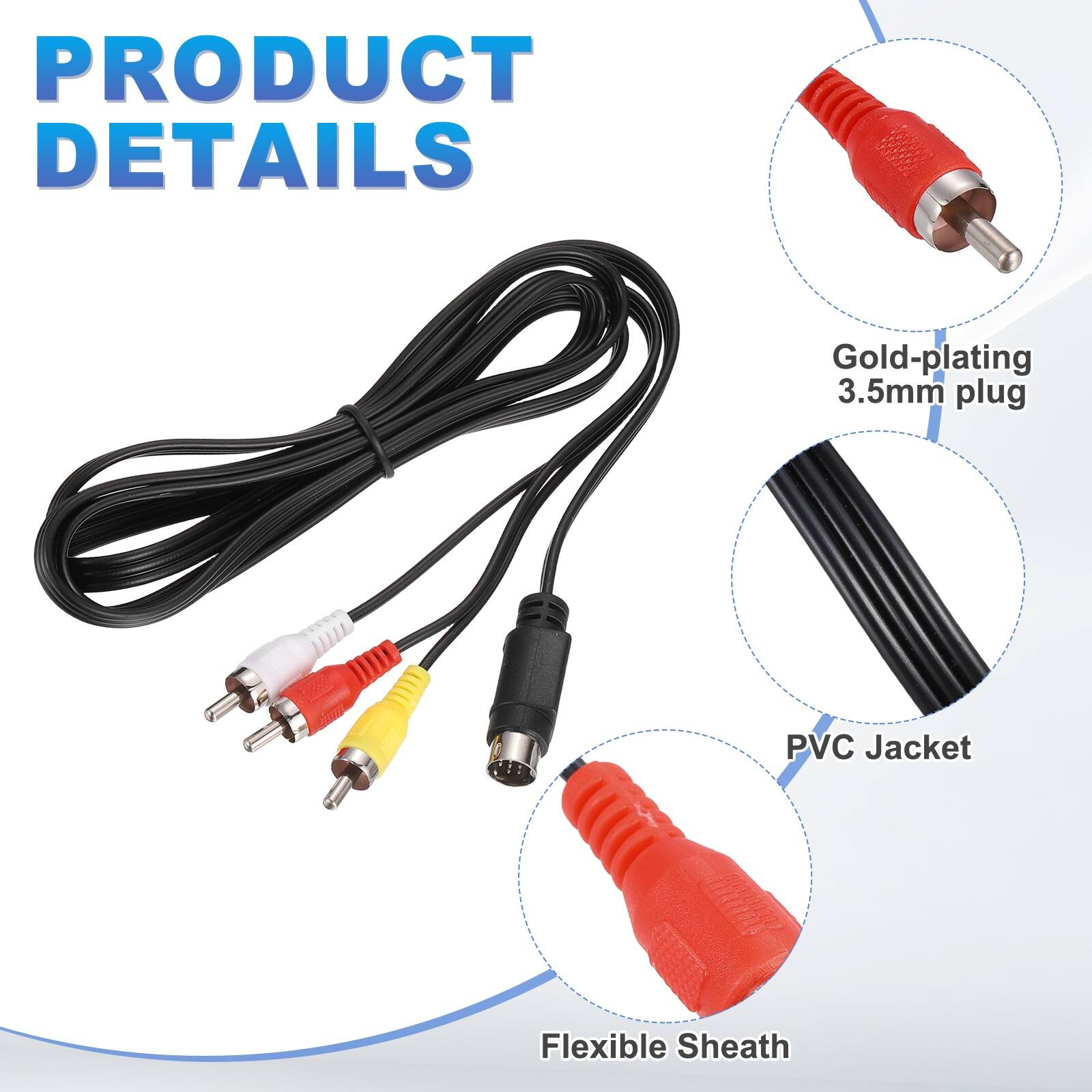 PRODUCT DETAILS

- Gold-plating 3.5mm plug
- PVC Jacket
- Flexible Sheath