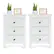 Alt View 16. Costway - 2PCS Nightstand End Beside Table Drawers Modern Storage Bedroom Furniture - White.