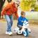Alt View 1. Costway - Costway 12V Kids Ride on Unicorn Toy with Training Wheels Music One-button Start Horse Toy - Blue.