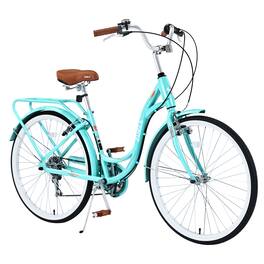 Chery Life - 26 in. Steel 7 Speed Cargo Bike for Ladies - Green