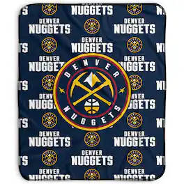 Pegasus - Denver Nuggets 50" x 60" Repeat Wordmark Fleece Blanket - Multicolor